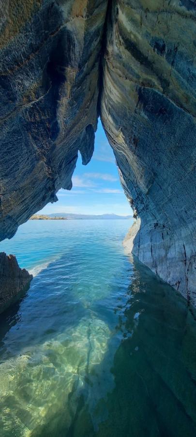 Cabana Cavernas Austral Puerto Sanchez Villa ภายนอก รูปภาพ